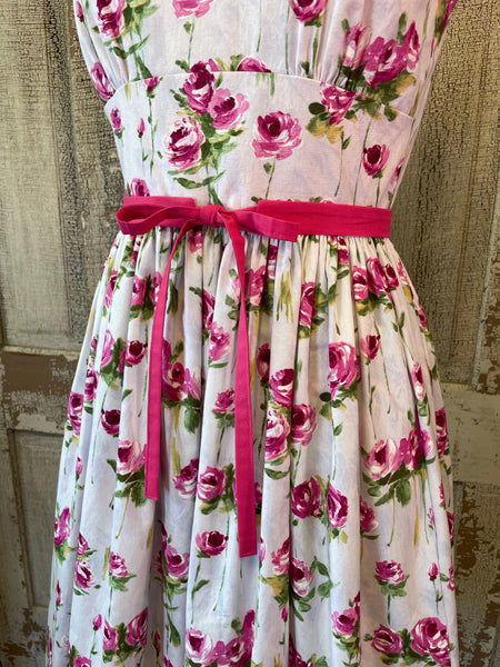 Picnic Dress in Sweet Rose Print